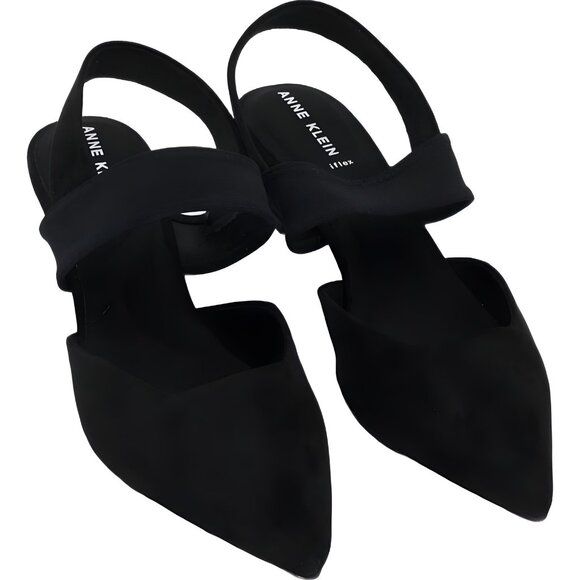 Anne Klein Shoes - Anne Klein Intime Stretch Kitten Heel Black Women's US 11M
